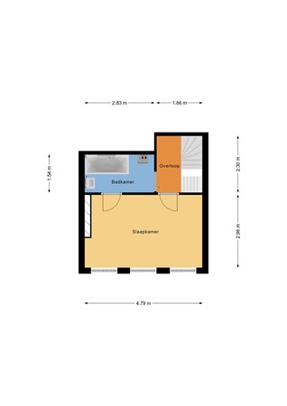 Floorplan - Noorderhavenkade 19a3, 3039 RD Rotterdam